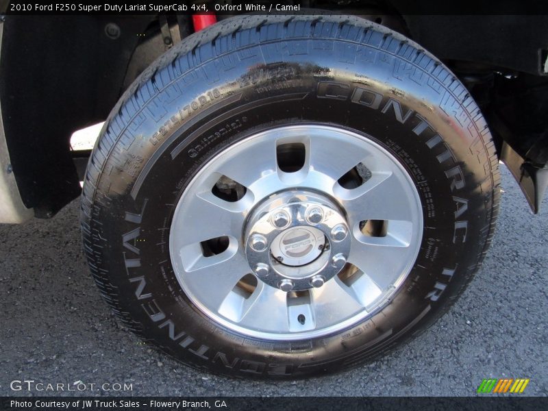 Oxford White / Camel 2010 Ford F250 Super Duty Lariat SuperCab 4x4