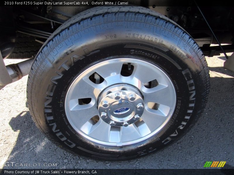 Oxford White / Camel 2010 Ford F250 Super Duty Lariat SuperCab 4x4
