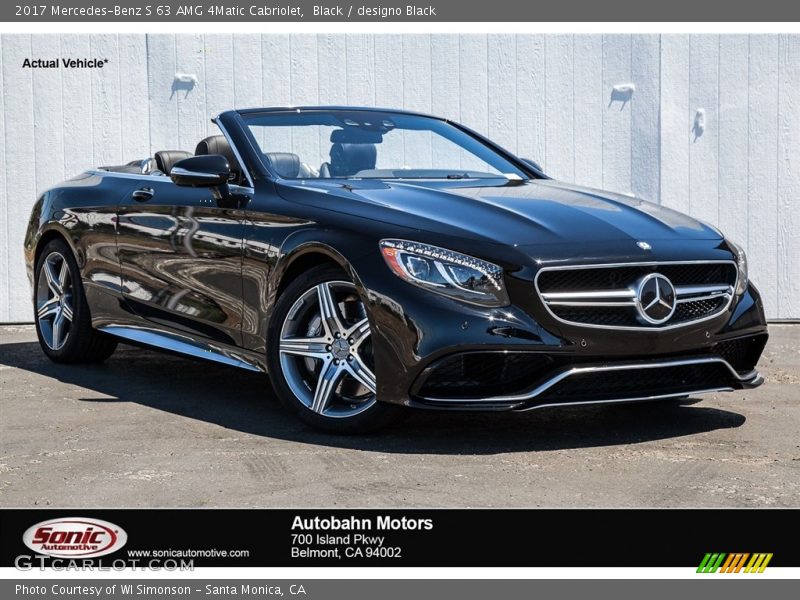 Black / designo Black 2017 Mercedes-Benz S 63 AMG 4Matic Cabriolet