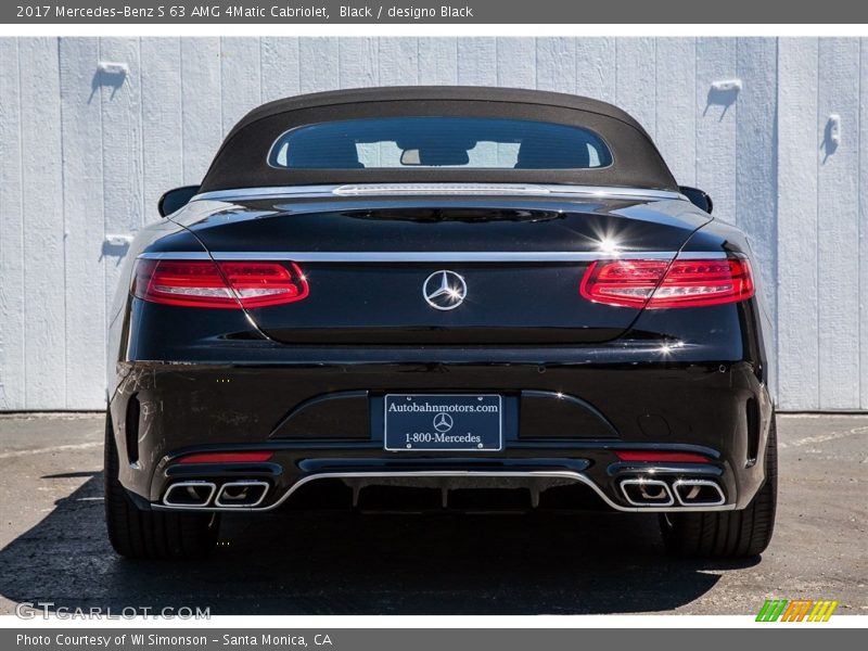 Black / designo Black 2017 Mercedes-Benz S 63 AMG 4Matic Cabriolet
