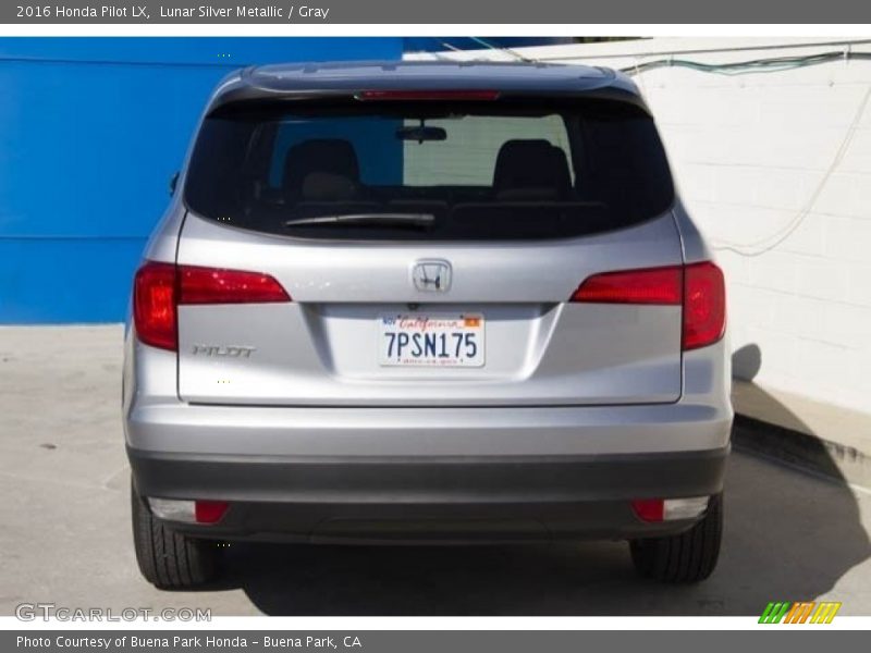 Lunar Silver Metallic / Gray 2016 Honda Pilot LX