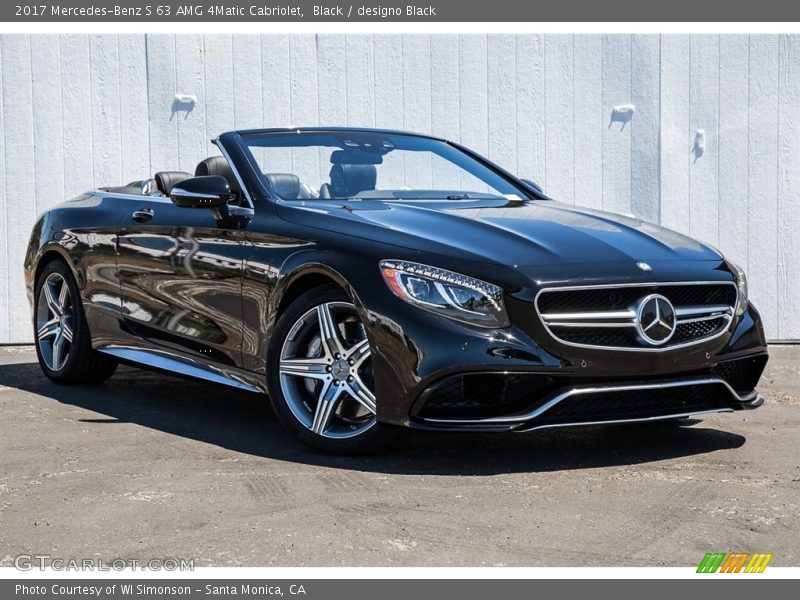 Black / designo Black 2017 Mercedes-Benz S 63 AMG 4Matic Cabriolet