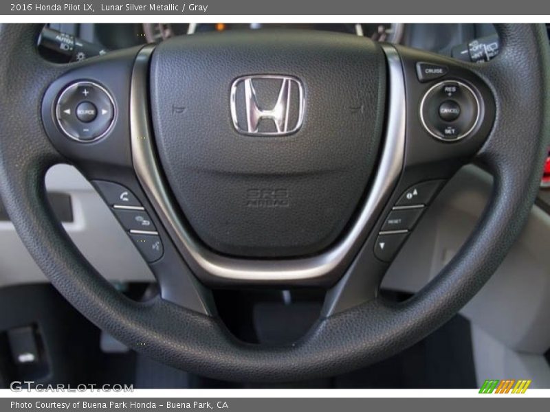 Lunar Silver Metallic / Gray 2016 Honda Pilot LX