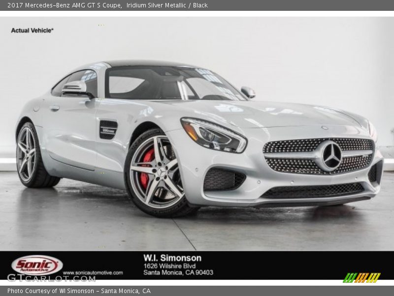 Iridium Silver Metallic / Black 2017 Mercedes-Benz AMG GT S Coupe
