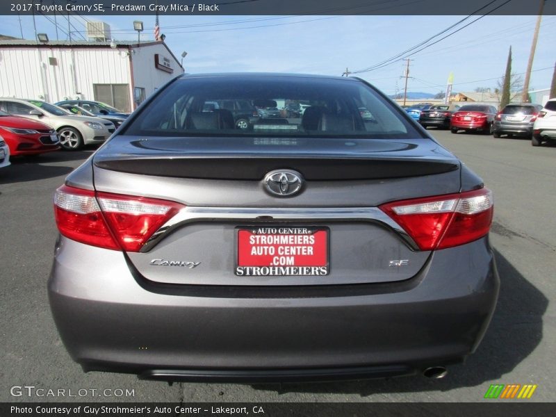 Predawn Gray Mica / Black 2017 Toyota Camry SE