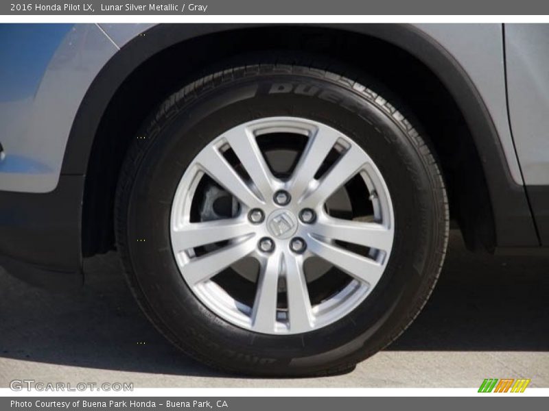 Lunar Silver Metallic / Gray 2016 Honda Pilot LX