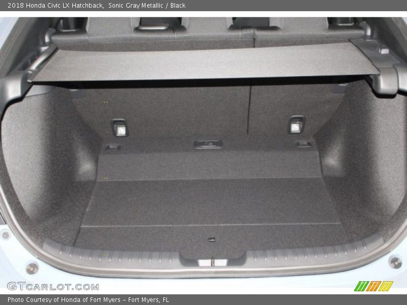 Sonic Gray Metallic / Black 2018 Honda Civic LX Hatchback
