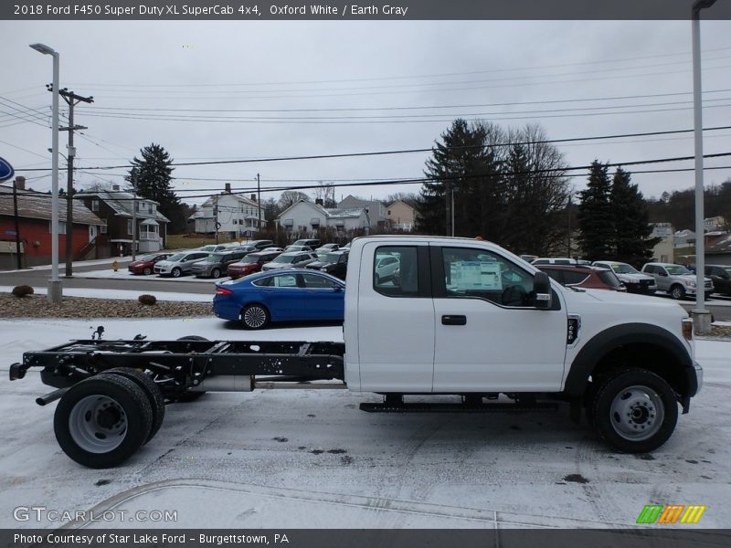 Oxford White / Earth Gray 2018 Ford F450 Super Duty XL SuperCab 4x4