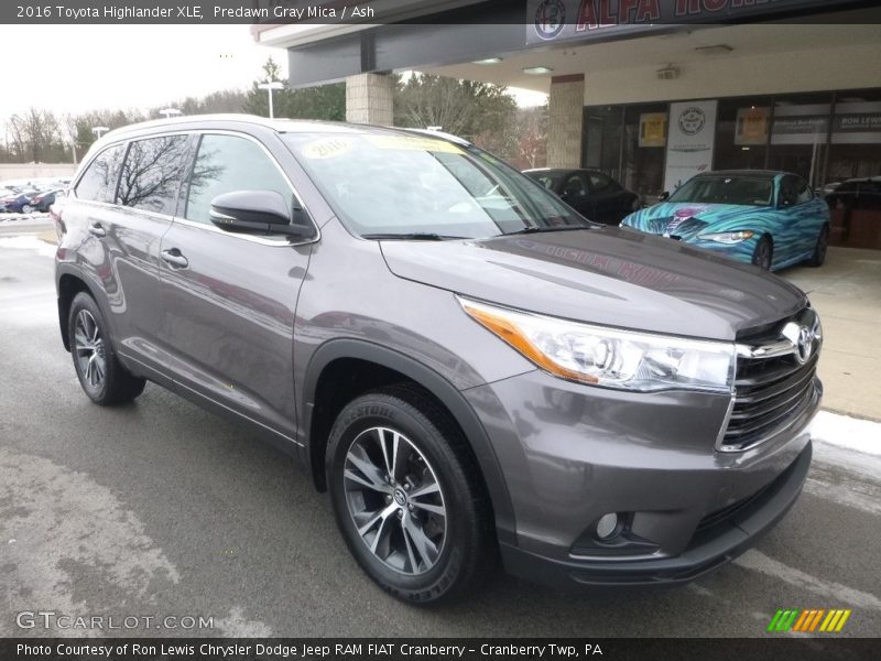 Predawn Gray Mica / Ash 2016 Toyota Highlander XLE