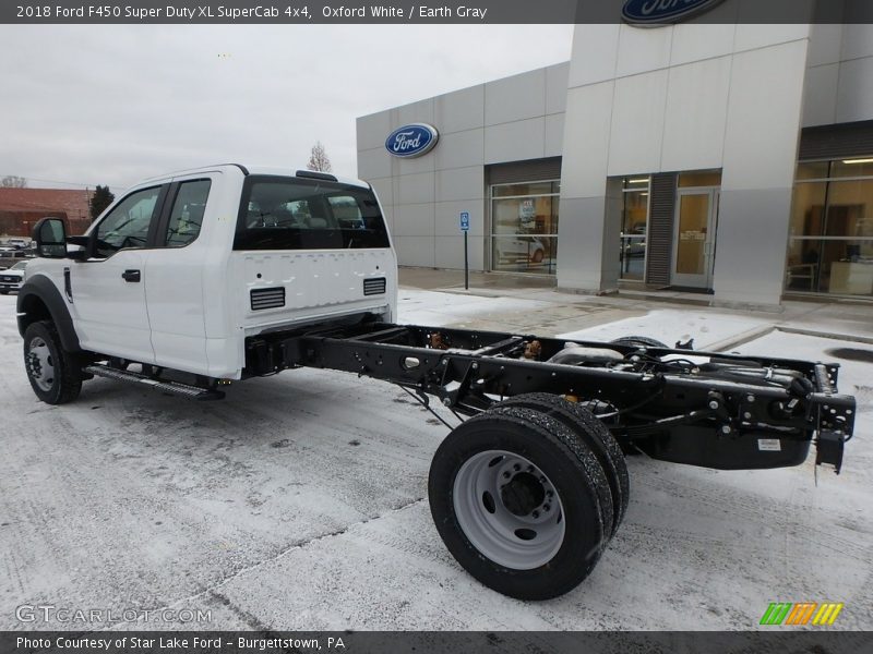 Oxford White / Earth Gray 2018 Ford F450 Super Duty XL SuperCab 4x4