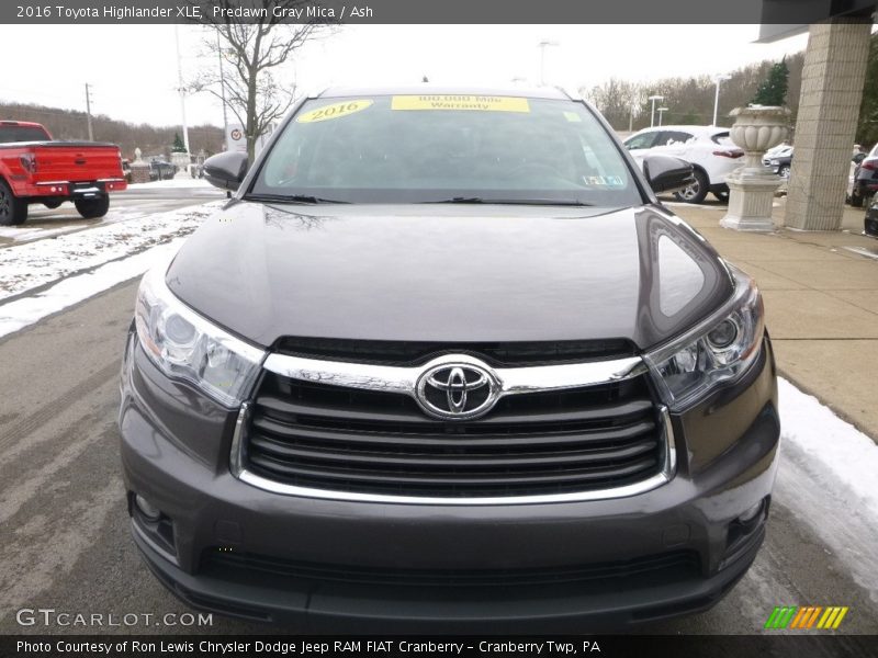 Predawn Gray Mica / Ash 2016 Toyota Highlander XLE