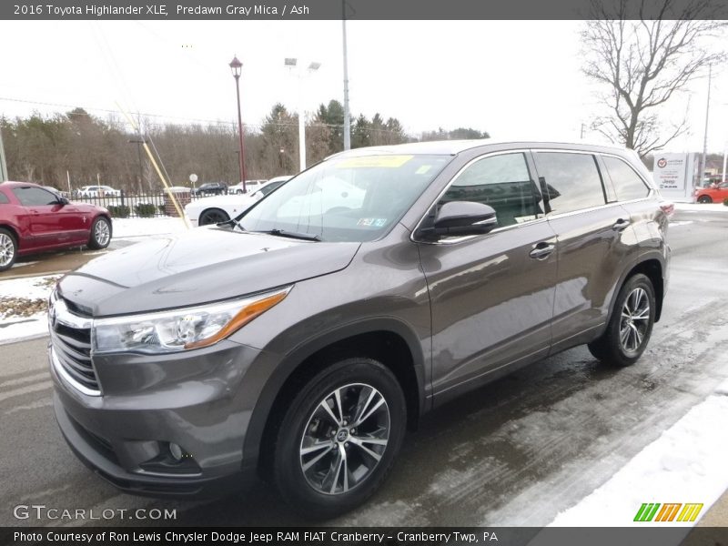 Predawn Gray Mica / Ash 2016 Toyota Highlander XLE