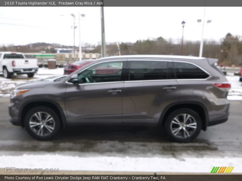 Predawn Gray Mica / Ash 2016 Toyota Highlander XLE