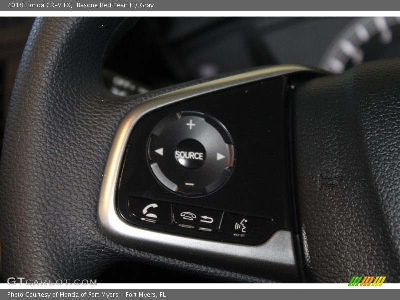 Basque Red Pearl II / Gray 2018 Honda CR-V LX