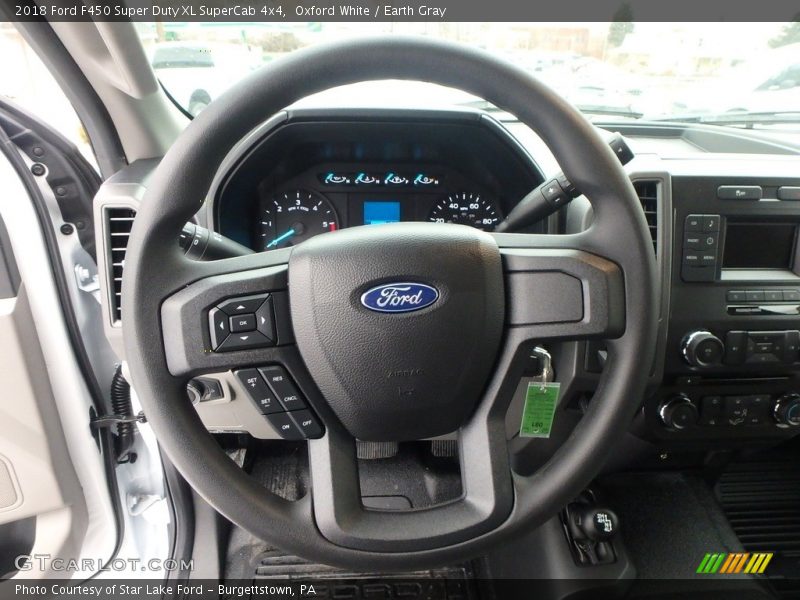 Oxford White / Earth Gray 2018 Ford F450 Super Duty XL SuperCab 4x4