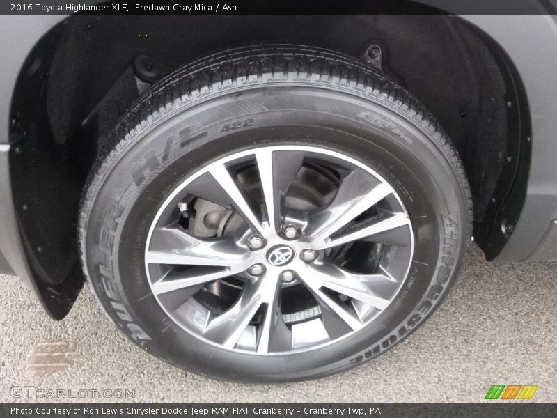 Predawn Gray Mica / Ash 2016 Toyota Highlander XLE