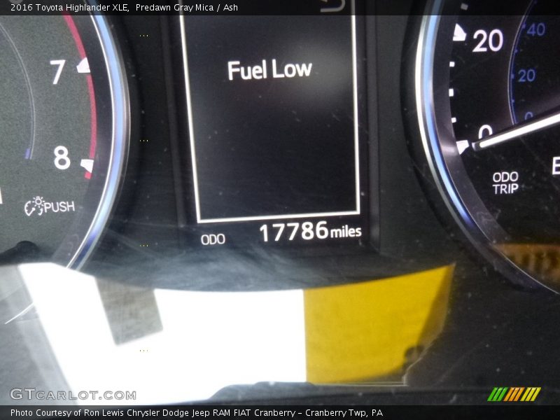 Predawn Gray Mica / Ash 2016 Toyota Highlander XLE