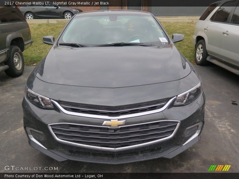 Nightfall Gray Metallic / Jet Black 2017 Chevrolet Malibu LT
