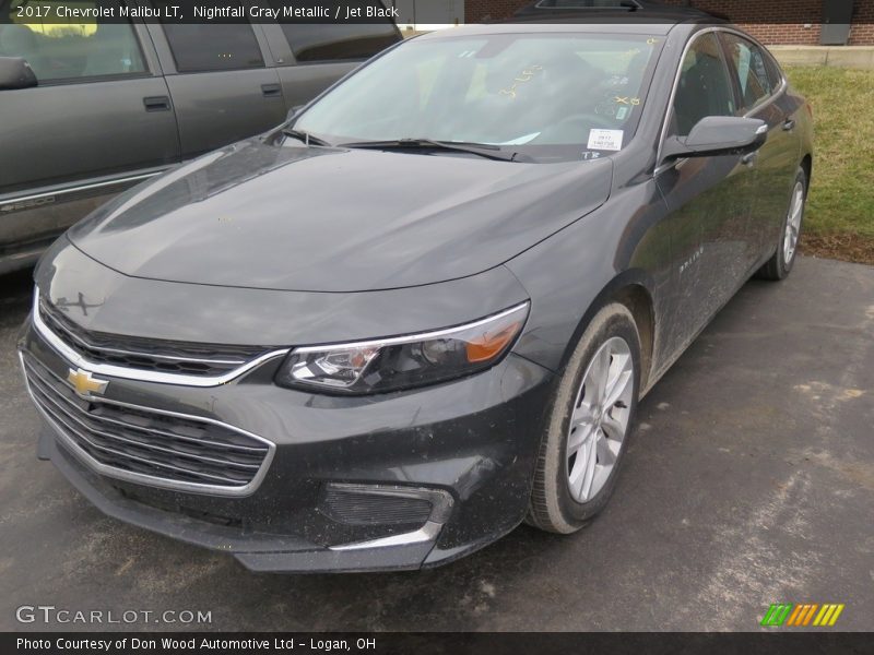 Nightfall Gray Metallic / Jet Black 2017 Chevrolet Malibu LT