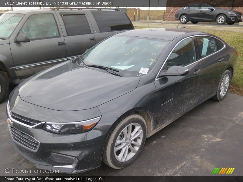 Nightfall Gray Metallic / Jet Black 2017 Chevrolet Malibu LT