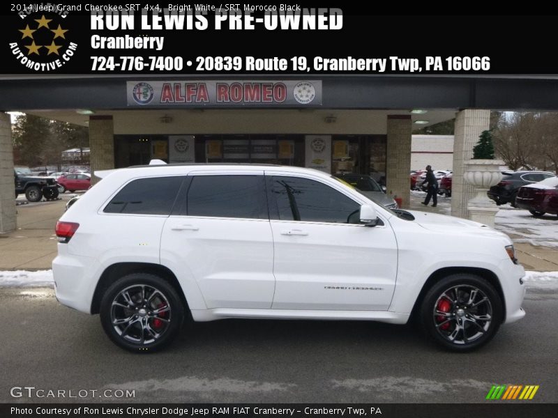 Bright White / SRT Morocco Black 2014 Jeep Grand Cherokee SRT 4x4