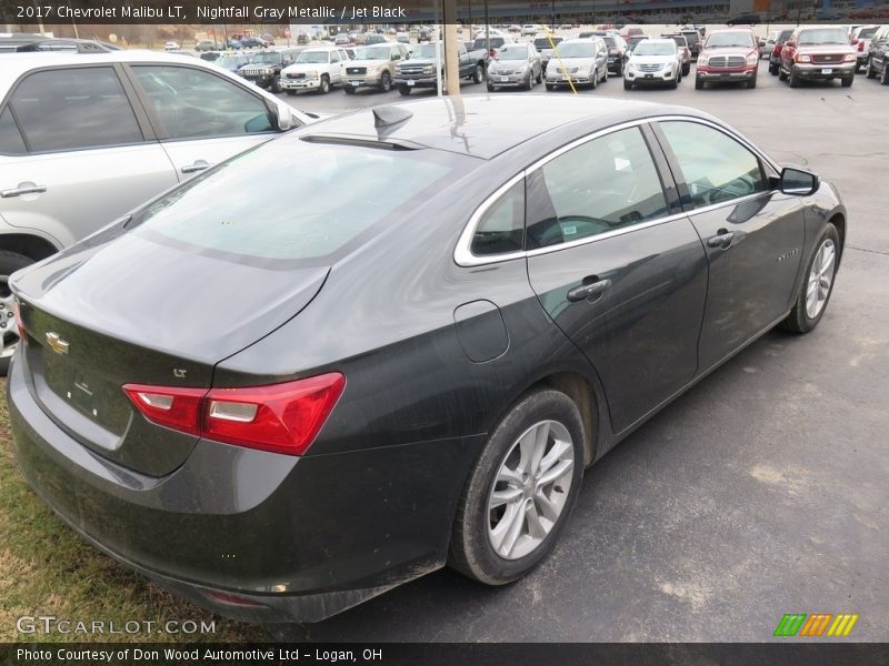 Nightfall Gray Metallic / Jet Black 2017 Chevrolet Malibu LT