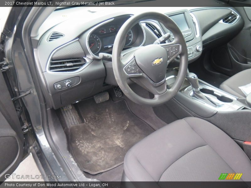 Nightfall Gray Metallic / Jet Black 2017 Chevrolet Malibu LT
