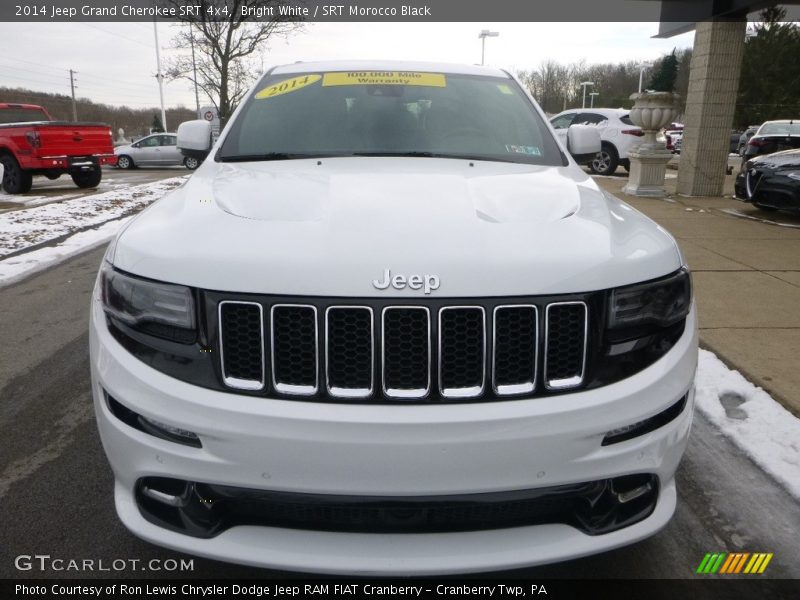 Bright White / SRT Morocco Black 2014 Jeep Grand Cherokee SRT 4x4