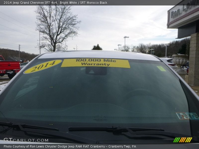 Bright White / SRT Morocco Black 2014 Jeep Grand Cherokee SRT 4x4