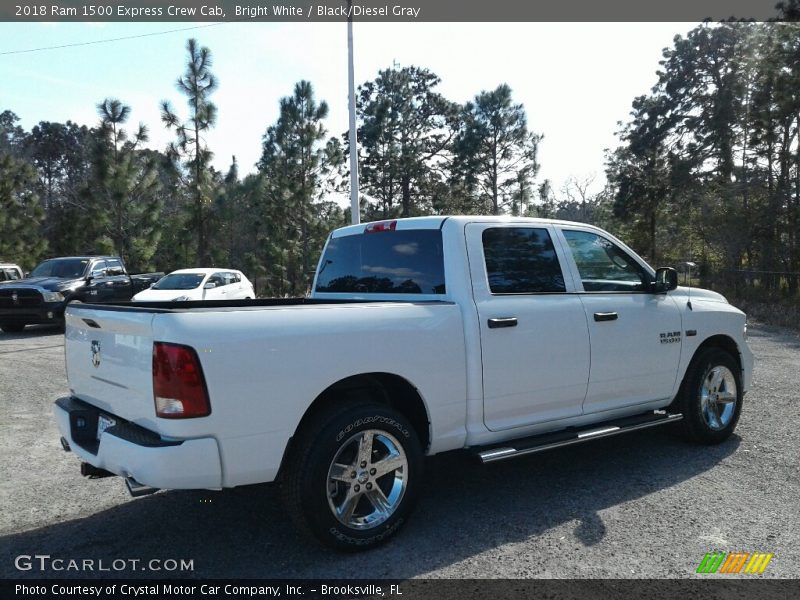 Bright White / Black/Diesel Gray 2018 Ram 1500 Express Crew Cab