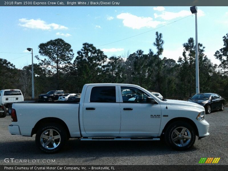 Bright White / Black/Diesel Gray 2018 Ram 1500 Express Crew Cab