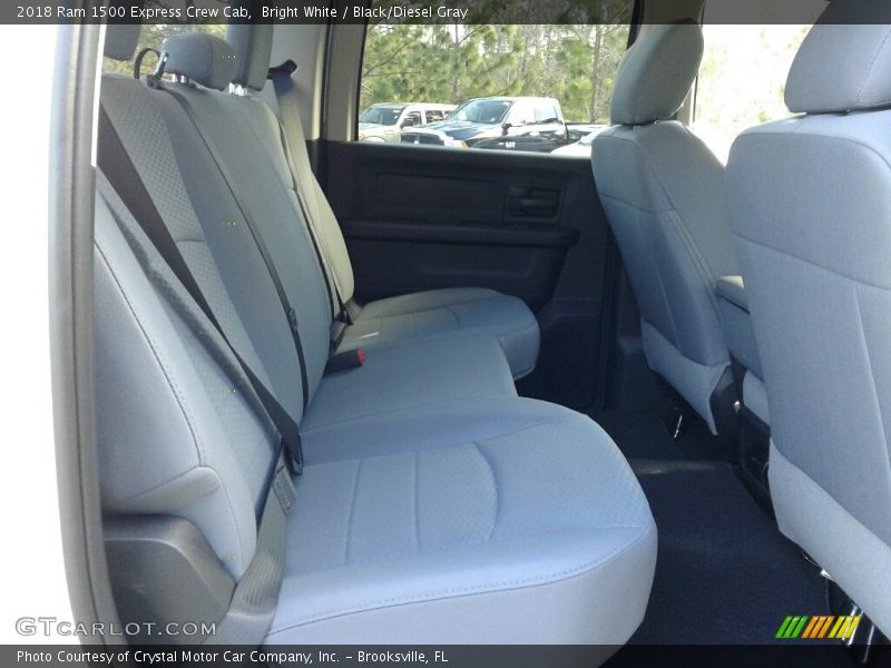 Bright White / Black/Diesel Gray 2018 Ram 1500 Express Crew Cab