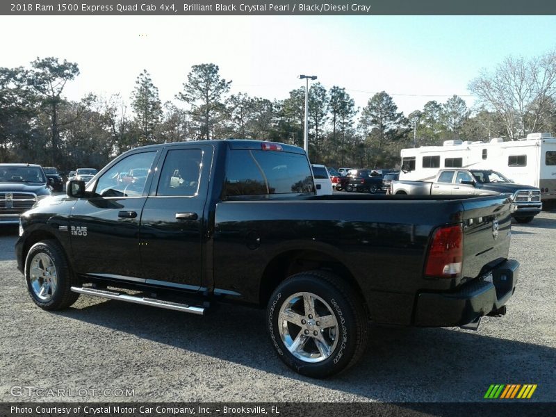 Brilliant Black Crystal Pearl / Black/Diesel Gray 2018 Ram 1500 Express Quad Cab 4x4