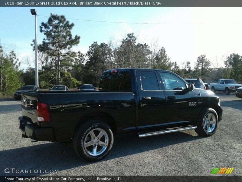 Brilliant Black Crystal Pearl / Black/Diesel Gray 2018 Ram 1500 Express Quad Cab 4x4