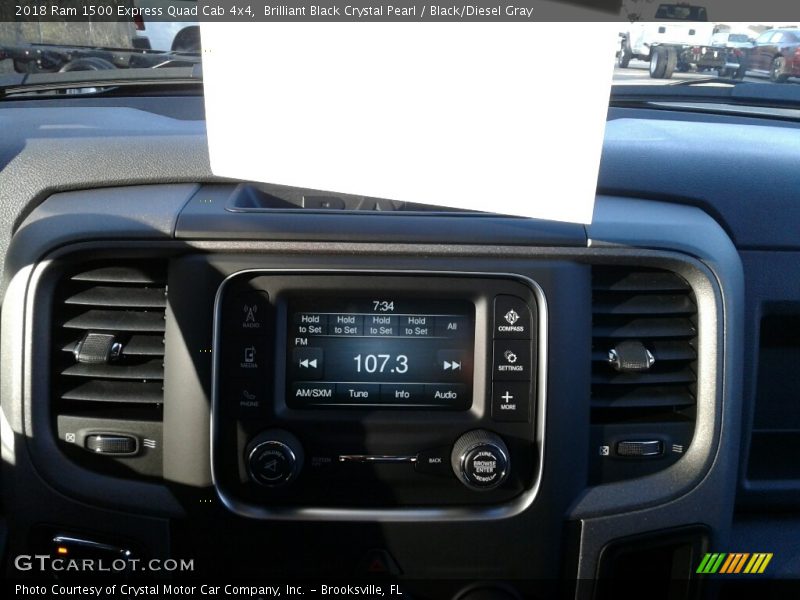 Brilliant Black Crystal Pearl / Black/Diesel Gray 2018 Ram 1500 Express Quad Cab 4x4