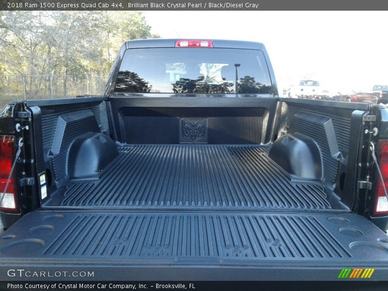 Brilliant Black Crystal Pearl / Black/Diesel Gray 2018 Ram 1500 Express Quad Cab 4x4