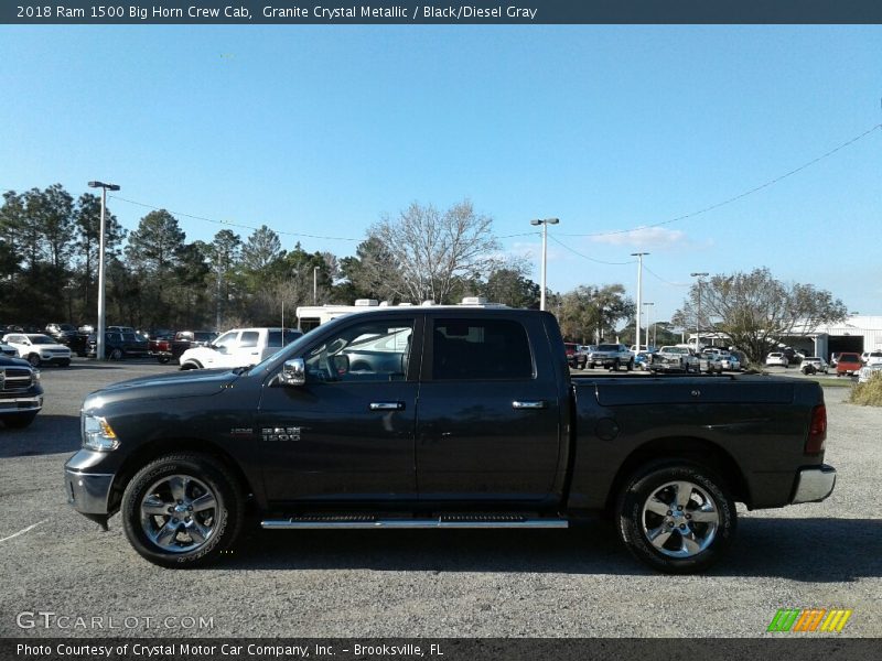 Granite Crystal Metallic / Black/Diesel Gray 2018 Ram 1500 Big Horn Crew Cab