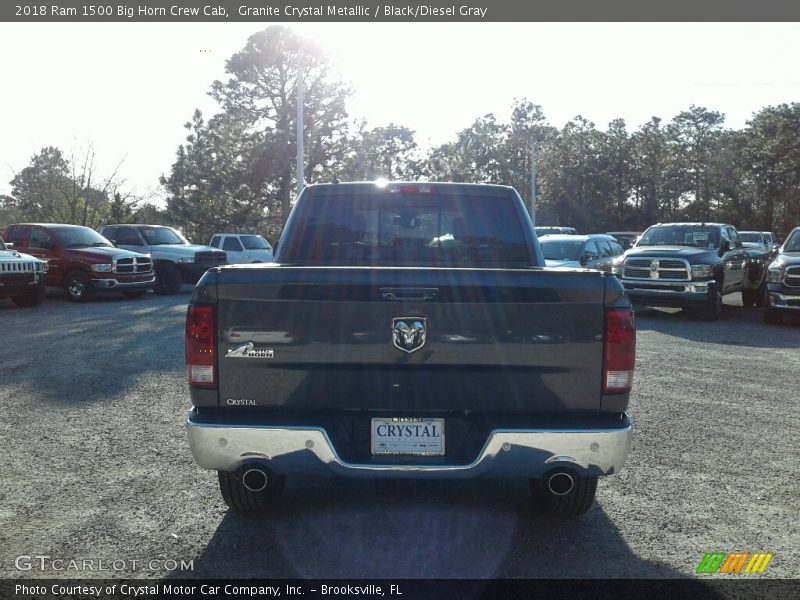 Granite Crystal Metallic / Black/Diesel Gray 2018 Ram 1500 Big Horn Crew Cab