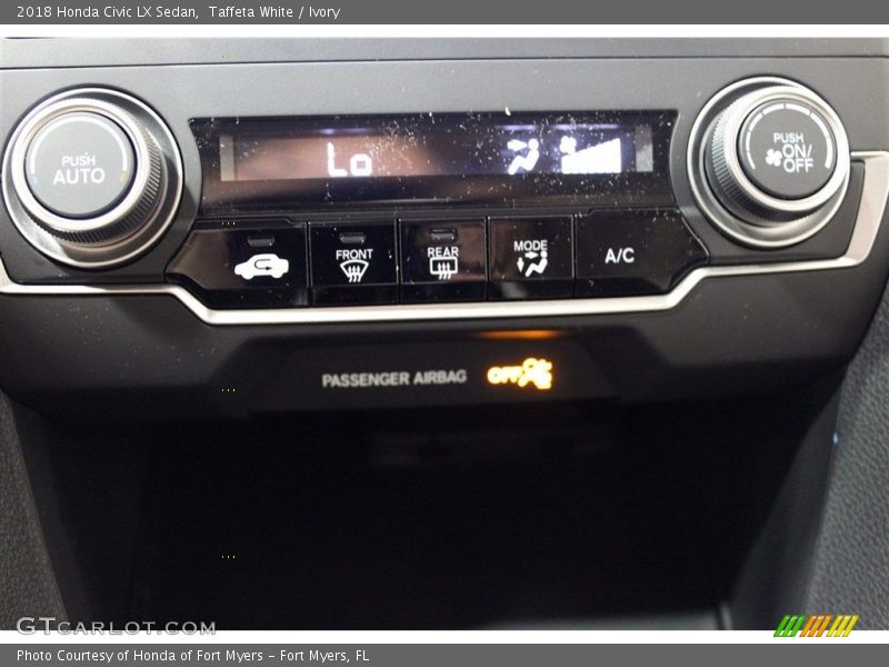 Taffeta White / Ivory 2018 Honda Civic LX Sedan