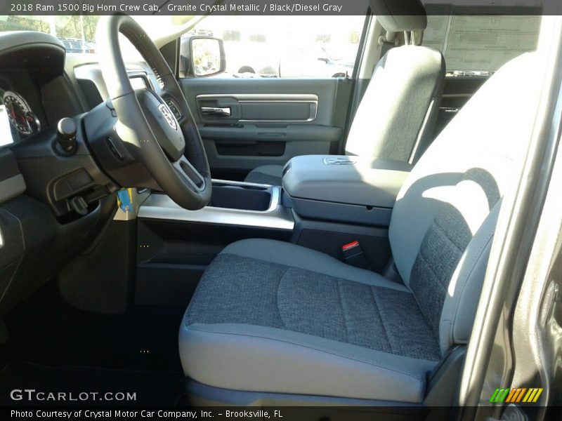 Granite Crystal Metallic / Black/Diesel Gray 2018 Ram 1500 Big Horn Crew Cab