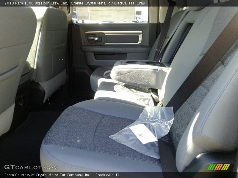 Granite Crystal Metallic / Black/Diesel Gray 2018 Ram 1500 Big Horn Crew Cab