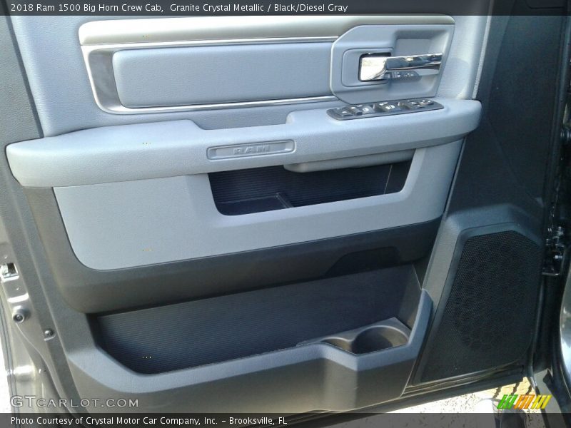 Granite Crystal Metallic / Black/Diesel Gray 2018 Ram 1500 Big Horn Crew Cab