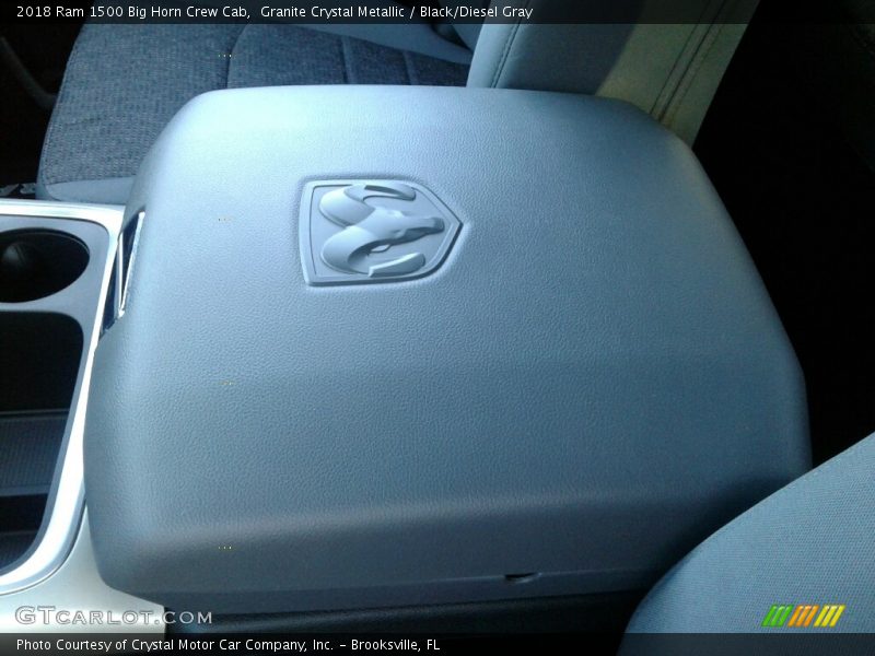 Granite Crystal Metallic / Black/Diesel Gray 2018 Ram 1500 Big Horn Crew Cab