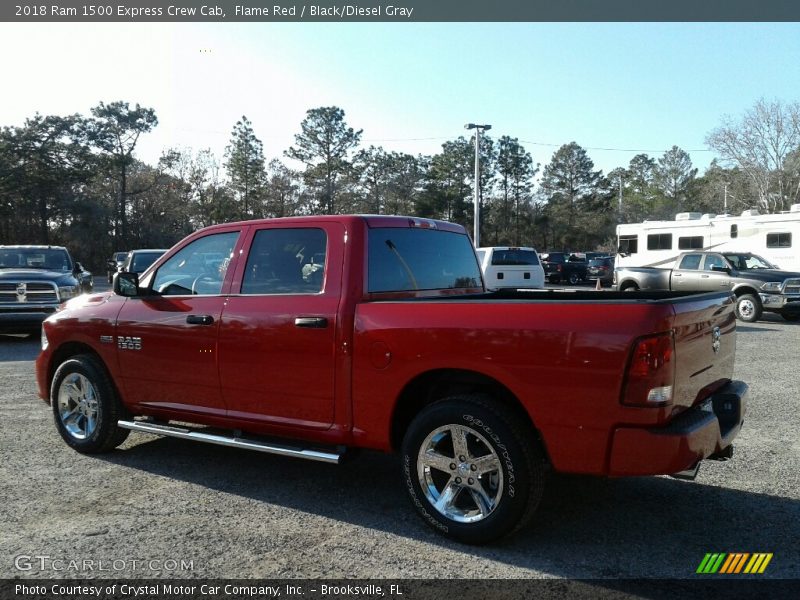 Flame Red / Black/Diesel Gray 2018 Ram 1500 Express Crew Cab