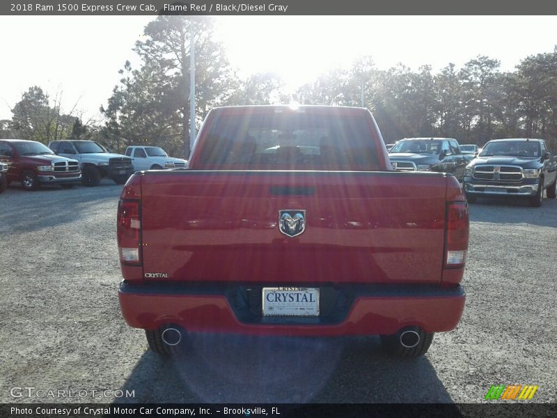 Flame Red / Black/Diesel Gray 2018 Ram 1500 Express Crew Cab