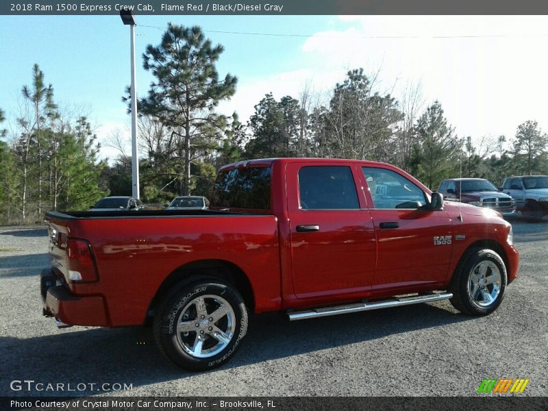 Flame Red / Black/Diesel Gray 2018 Ram 1500 Express Crew Cab