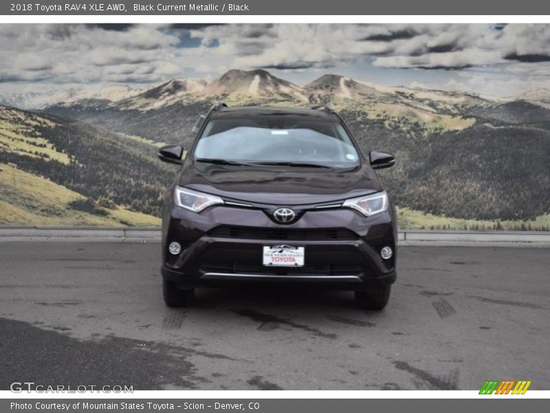 Black Current Metallic / Black 2018 Toyota RAV4 XLE AWD
