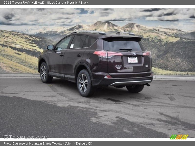 Black Current Metallic / Black 2018 Toyota RAV4 XLE AWD