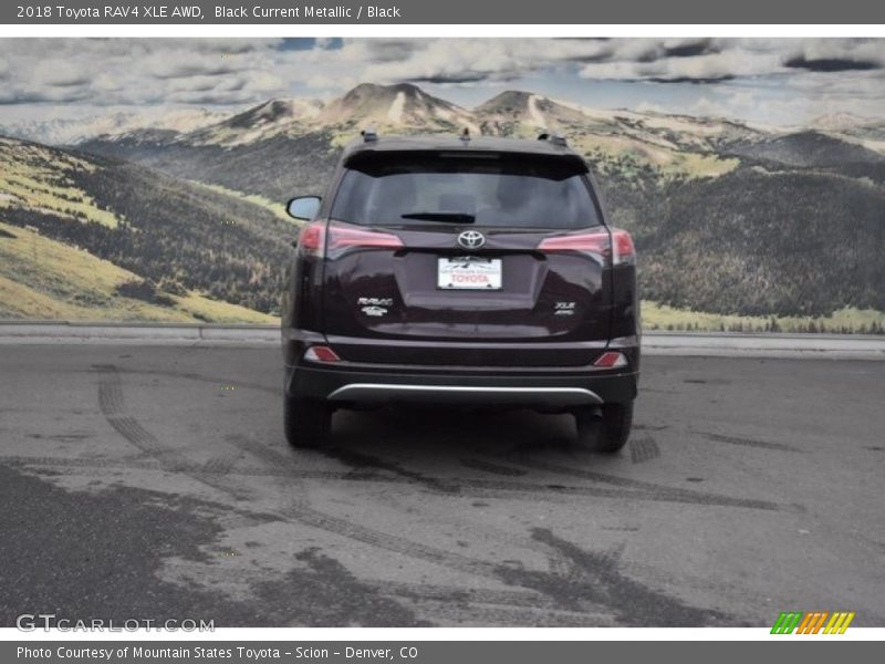 Black Current Metallic / Black 2018 Toyota RAV4 XLE AWD