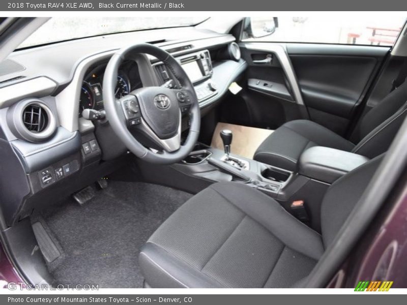 Black Current Metallic / Black 2018 Toyota RAV4 XLE AWD